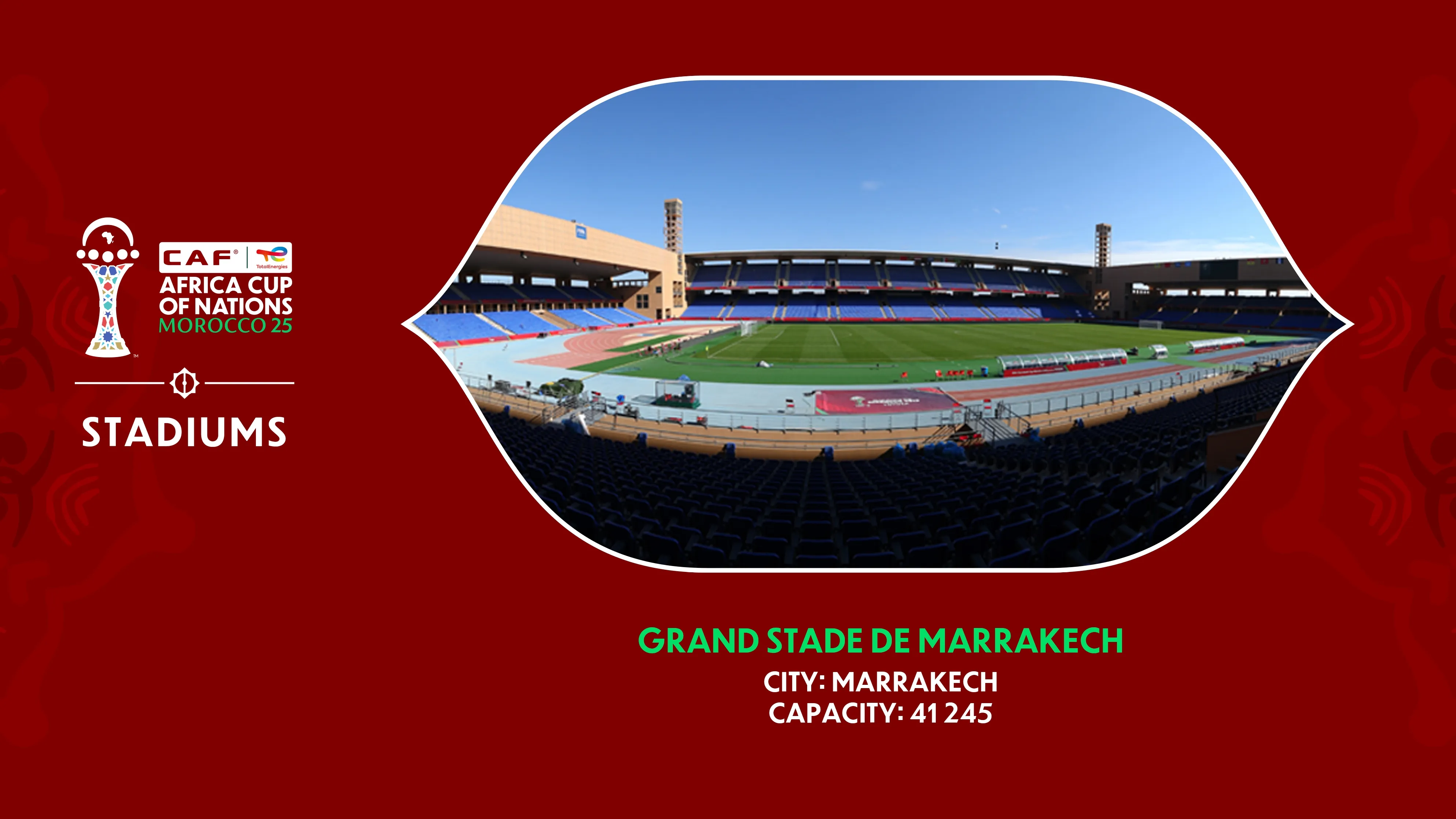 🏆 CAN 2025 à Marrakech : Programme complet des matchs au Grand Stade de Marrakech
