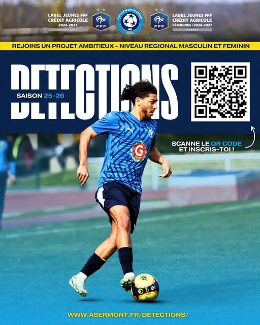 Test de football en France avec le club AS Ermont – Inscription ouverte 