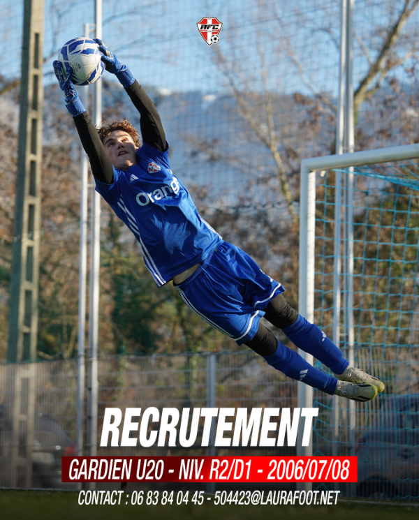 Aix FC recrute un gardien U20 (2006–2008) : opportunité pour intégrer un club structuré en France